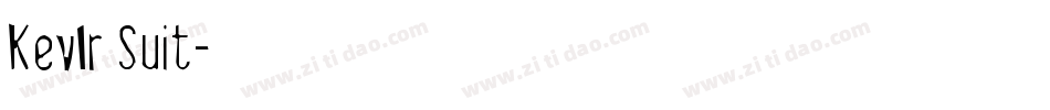 Kevlr Suit字体转换
